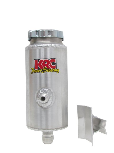 KRC Power Steering Reservoirs 91500000 Reservoir, Remote, Round, Aluminum, Bracket, Kit