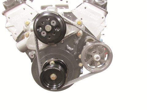 KRC Power Steering Pulley Kits 16312615 COMPLETE BASIC CRATE ENGINE PULLEY KIT BLOCK MOUNT WITHOUT POWER STEERING PUMP