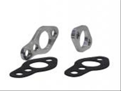 KRC Power Steering Water Pump Spacers 15003000 Spacers, Pump, 0.375 in., Billet Aluminum, Natural, with Gaskets, Natural, Chevy, Small Block, Kit