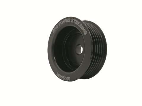 KRC Power Steering R-LOK Crankshaft Pulleys 38225000 Pulley, R-LOK, Crankshaft, Serpentine, 6-Groove, 2.5 in., Aluminum, Black, Each