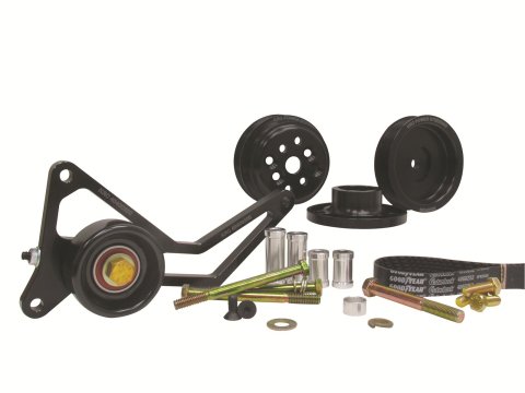 KRC Power Steering Serpentine Pulley Kits 37453000 CHEVROLET 25% PRO SERIES WATER PUMP ONLY DRIVE KIT WITH IDLER/TENSIONER