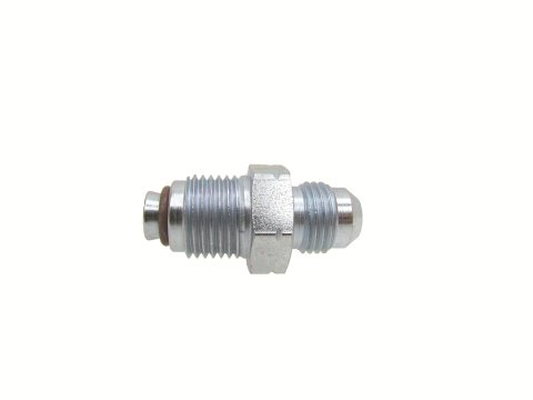 KRC Power Steering AN to Metric Adapter Fittings 10122000 Fitting, Adapter, Threads, Straight, Steel, Zinc, -6 AN, M16 x 1.5, Each