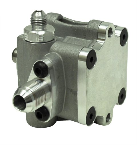 KRC Power Steering Pro Series III Aluminum Pumps 29116813 Poer Pump, lll, 10 AN Outlet, 6 AN Inlet, Integral Reservoir, High-Volume, Universal, Each