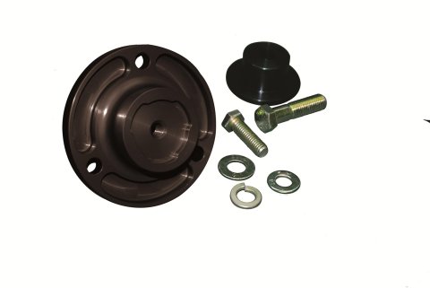 KRC Power Steering Oil Pump Drive Components 38140500 PRO R-LOK CRANK ADAPTER SB CHEVROLET 2 PIECE WITH CRANK BOLT STANDARD 1.245"" LONG