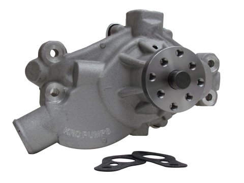 KRC Power Steering Pro Series Water Pumps 15101001 Pump, Series, Short, Mechanical, High-volume, Aluminum, Clockwise Rotation, Chevy, Small Block, Each