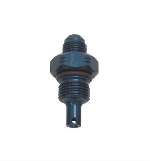 KRC Power Steering Pump Flow Control Fittings 25310000 Fitting, Pump, ID C, Aluminum, Blue Anodized, Straight, Male -6 AN, Pump, Each