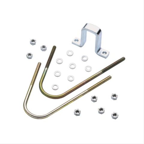 Lakewood J-Bolt Kits 20580 J-Bolts, Steel, Gold Iridited, Two J-Bolts, 1/2 in. Diameter, Four Locknuts, Four Washers, Kit