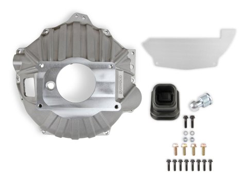 Lakewood Bellhousings LK5000K Bellhousing, 4.684 in. Bore, 6.450 in. Depth, Non-SFI, with Clutch Fork Boot, Inspection Cover, and Hardware, Aluminum, Natural, GM Pattern, LS/LT,Kit
