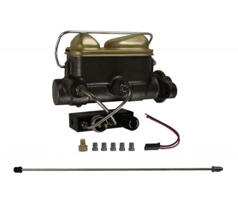 LEED Brakes Manual Dual-Bowl Master Cylinder Upgrade Kits FC0025HK Brake Cylinder, Upgrade, 1.000 in. Bore, Cast Iron, Natural, Reservoir, Edsel, Ford, Mercury, Kit