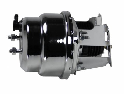 LEED Brakes Power Brake Boosters 4L Booster, Brake, Vacuum Dual Diaphragm, 7 in. Diameter, Steel, Chrome, Each