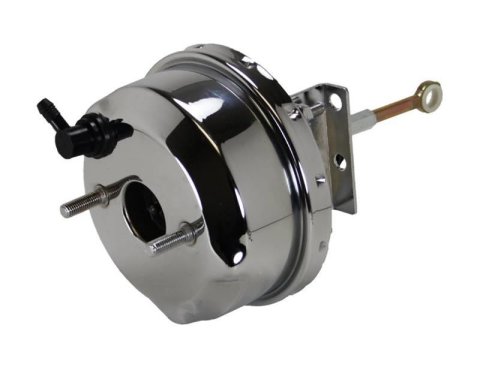 LEED Brakes Power Brake Boosters for 1964-1966 MUSTANG - 6J Booster, Brake, Vacuum Single Diaphragm, 7 in. Diameter, Steel, Chrome, Each