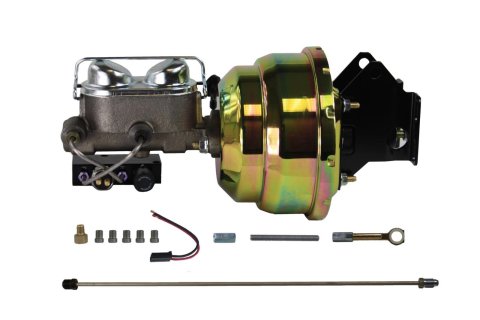 LEED Brakes Master Cylinder and Brake Booster Combos FC0043HK 8 in. Booster, Zinc, Firewall Mount, Dual Bowl Cylinder, Cast iron, Natural, Adjustable Proportioning Valve, Drum/Drum, Kit