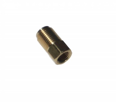 LEED Brakes Brake Line Adapter Fittings FT7909 Fitting, Adapter, Straight, 3/8-24 in. Inverted Flare Female, 1/2-20 in. Inverted Flare Male, Each