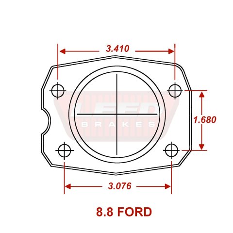 LEED Brakes Rear Disc Brake Conversion Kits for 1979-1986 CAPRI, MUSTANG - RC0012 Kit, Drum to Conversion, Single Piston, Solid Surface Vented Rotors, 5-Lug, Zinc Plated Calipers, Ford, Kit