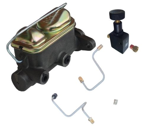 LEED Brakes Hydraulic Master Cylinder Upgrade Kits for 1964-1966 MUSTANG - FC0001HK Brake Cylinder, Upgrade, Manual, 1.000 in. Bore, Dual Bowl Design, Cast Iron, Natural, Reservoir, Adjustable Valve, Kit