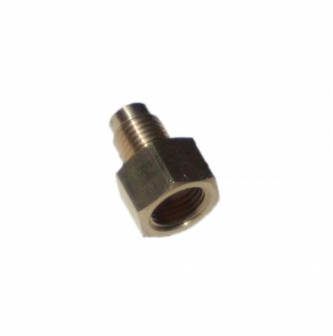 LEED Brakes Brake Line Adapter Fittings FT7828 Fitting, Adapter, Straight, 7/16-24 in. Inverted Flare Female, 3/8-24 in. Inverted Flare Male, Each