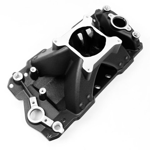 Professional Products Hurricane Intake Manifolds 52046 Manifold, Hurricane, Carbureted, Aluminum, Black, Chevy, Small Block, Each