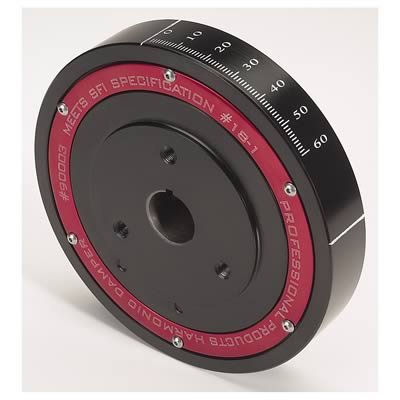 Professional Products PowerForce Plus Harmonic Dampers 90003 Balancer, Powerforce Series, Internal/External Balance, 8.00 in. Diameter, Steel, Black, Chevy, 400, Each