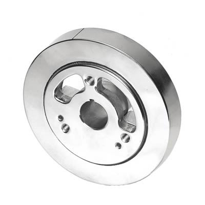 Professional Products PowerForce Harmonic Dampers 82001 Balancer, PowerForce, Internal, External balance, Stainless Steel, Polished, Chevy, 400, Each