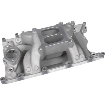 Professional Products CrossWind Intake Manifolds 55026 Manifold, CrossWind, Carbureted, Aluminum, Natural, Chrysler, Dodge, Plymouth, Small Block, Each