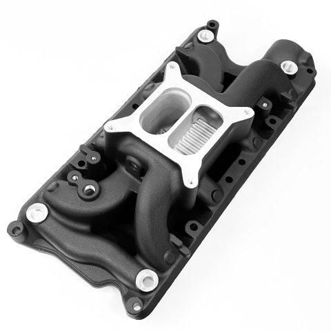 Professional Products CrossWind Intake Manifolds 54042 Manifold, CrossWind, Carbureted, Aluminum, Black, Ford, Small Block, Each