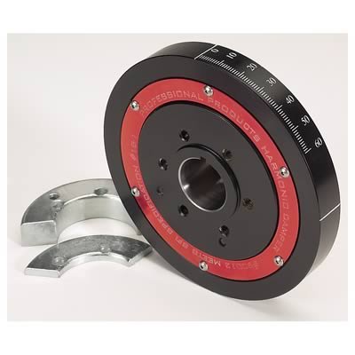 Professional Products PowerForce Plus Harmonic Dampers 90012 Balancer, Powerforce Series, Internal Balance, Steel, Black, Chrysler, 318, 340, 360, Each