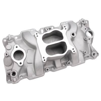 Professional Products Cyclone Intake Manifolds 52001 Manifold, Cyclone, Carbureted, Aluminum, Natural, Chevy, Small Block, Each