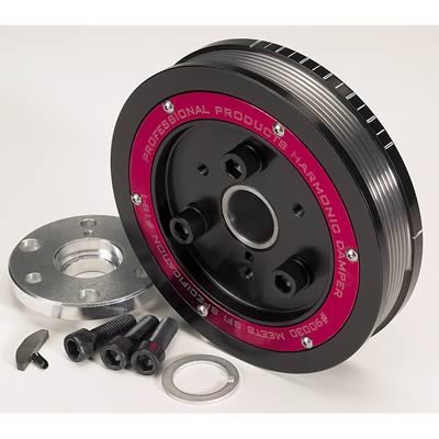 Professional Products PowerForce Plus Harmonic Dampers 90030 Balancer, Plus, Neutral Balance, Steel, Black, Chevy, Pontiac, 4.3, 5.7L V8, Each