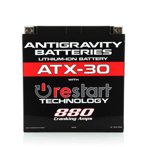 Antigravity Batteries Re-Start AG-ATX30-RS Battery, Re-Start, Starting, 12 V, Lithium-Ion, 880 Amps, Buell, Harley-Davidson®, Each