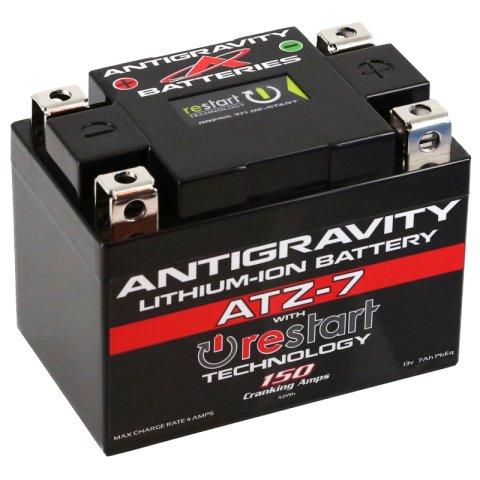Antigravity Batteries Re-Start AG-ATZ7-RS Battery, Re-Start, Starting, 12 V, Lithium-Ion, 150 Amps, Each