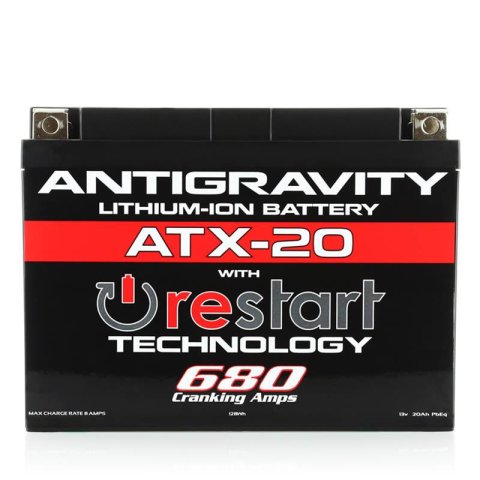 Antigravity Batteries Re-Start AG-ATX20-RS Battery, Re-Start, Starting, 12 V, Lithium-Ion, 680 Amps, Each