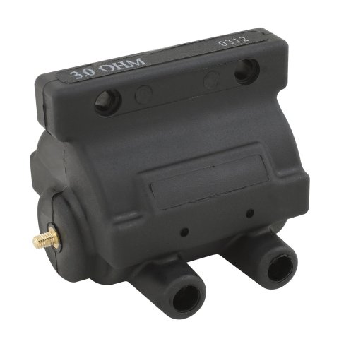 ACCEL Motorcycle Power Pulse Coils 140401BK Ignition Coil, Pulse, Socket, 3.000 ohms, Round, Black, Harley-Davidson®, Each