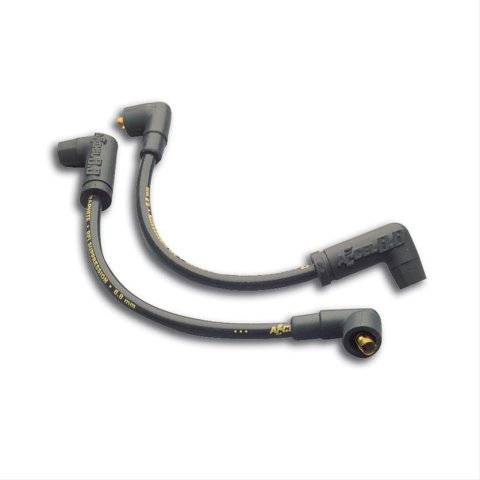 ACCEL Motorcycle 8.8mm Custom Fit Ignition Wire Sets 172086K Spark Plug Wires, 8.8mm, Black Wire, Pair