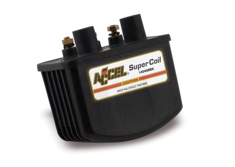 ACCEL Motorcycle Single Fire Super Coils 140408BK Ignition Coil, Motorcycle, Fire, Black, 3.0 Ohms Resistance, Each