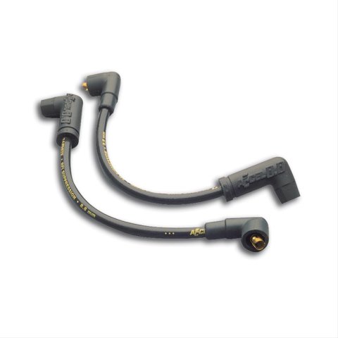 ACCEL Motorcycle 8.8mm Custom Fit Ignition Wire Sets 172071K Spark Plug Wires, 8.8mm, Black Wire, Pair