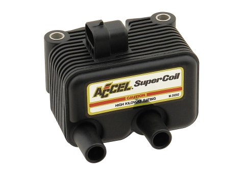 ACCEL Motorcycle Single Fire Super Coils 140409 Ignition Coil, Motorcycle, Fire, Black, .5 Ohms Resistance, Each