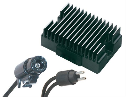 ACCEL Motorcycle Hybrid Design Electric Voltage Regulators 201130B Regulator, Design, Steel, Black, Harley-Davidson®, Each