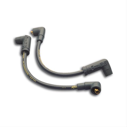 ACCEL Motorcycle 8.8mm Custom Fit Ignition Wire Sets 172082K Spark Plug Wires, 8.8mm, Black Wire, Pair