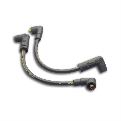 ACCEL Motorcycle 8.8mm Custom Fit Ignition Wire Sets 172090K Spark Plug Wires, 8.8mm, Black Wire, Pair