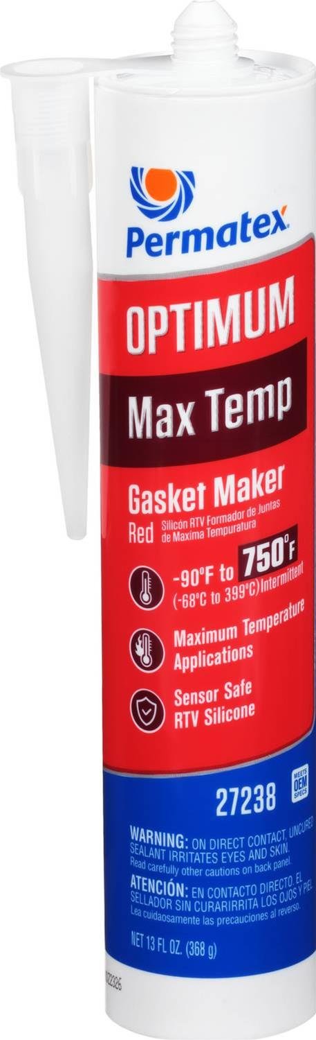 Permatex OPTIMUM RED Gasket Maker 27238 Maker, Optimum, Red, 13.00 oz., Each