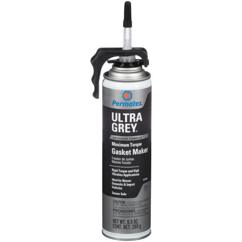Permatex Ultra Grey RTV Silicone Gasket Maker 85084 RTV, Grey, -65 to 500, 9.50 oz., Each