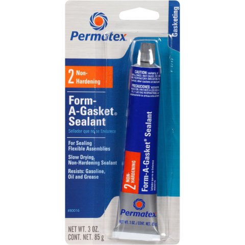 Permatex Form-A-Gasket No. 2 Sealant 80016 RTV, Sealant, -65 To 400 degrees F Temperature Range, Black, 3 oz., Each