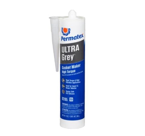 Permatex Ultra Grey RTV Silicone Gasket Maker 82195 RTV, Gray, Rigid High-Torque, Each