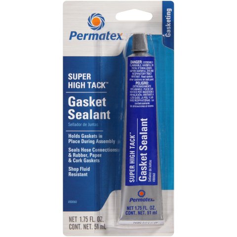 Permatex Super High Tack Gasket Sealant 80060 Coatings, Sealant, Non-hardening, 1.75 oz., Each