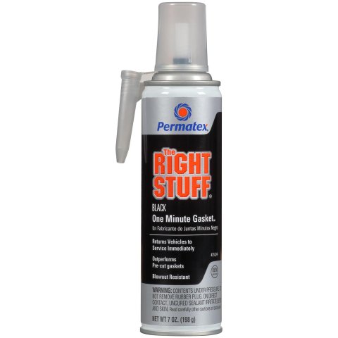Permatex The Right Stuff Gasket Maker 25224 Maker, Stuff, -75 To 450 degrees F, Black, 7 oz., Each