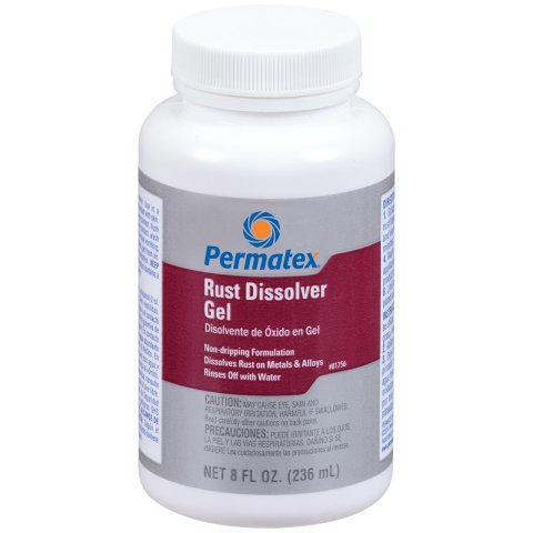 Permatex Rust Dissolver Gel 81756 Cleaning Solution, Remover Gel, 8 oz., Each