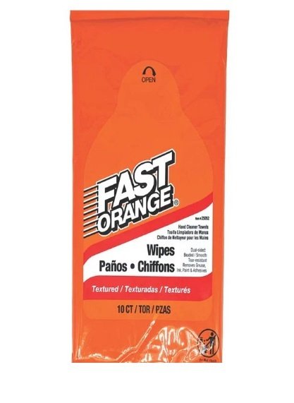 Permatex Hand Cleaners and Lotions 25052 PX FAST ORANGE WIPES 10 COUNT
