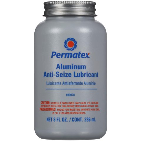 Permatex Anti-Seize Lubricant 80078 Lubricant, Permatex, -60 to 1,600 Degrees F Range, Brush Top Bottle, 8 oz., Each