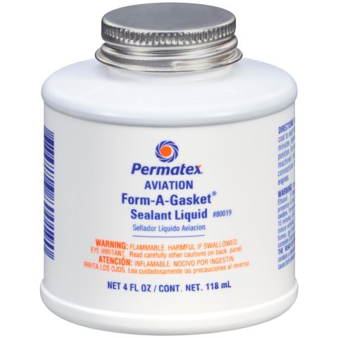 Permatex Aviation Form-A-Gasket 80019 RTV, Form-A-Gasket, -65 To 400 degrees F Temperature Range, Brown, 4 oz., Each