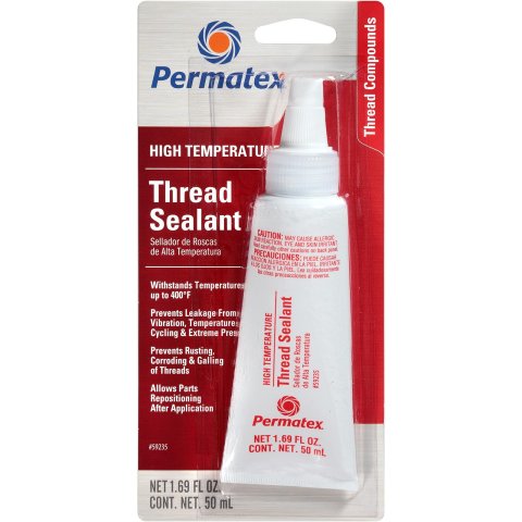 Permatex High-Temperature Thread Sealant 59235 Sealant, High-Temperature, Squeeze Tube, 50 ml, Each